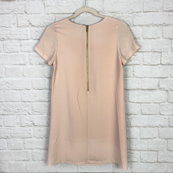 Lulus Blush Shift And Shout Short Sleeve Dress XS - Picture 7 of 10
